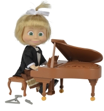 Bambola Masha pianista 12 cm