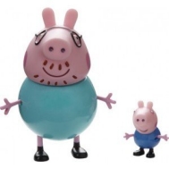 Bambola personaggi George e Papà Pig