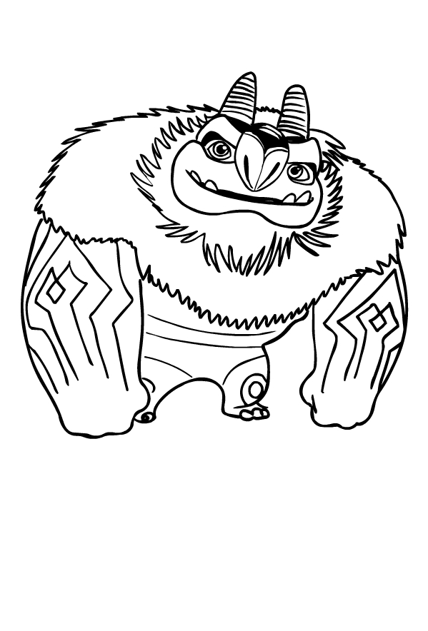 Desenho de Aarghaumont de Caadores de Trolls para impresso e colorir