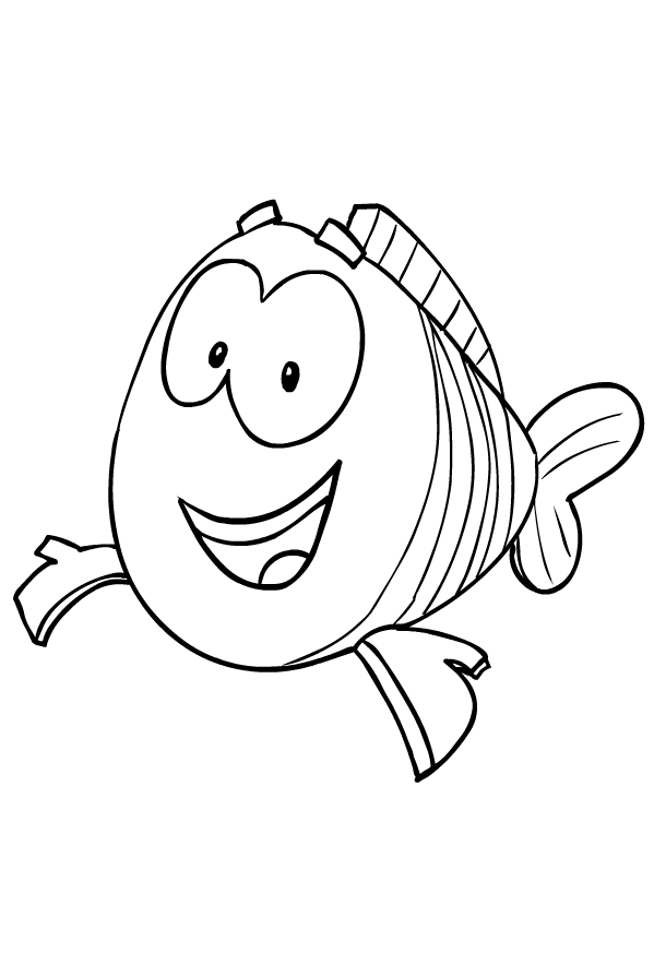 Desenho de Mr. Grouper de os Bubble Guppies para impresso e colorir