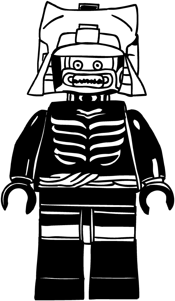 Desenho de Lord Garmadon dos Ninjago para impresso e colorir