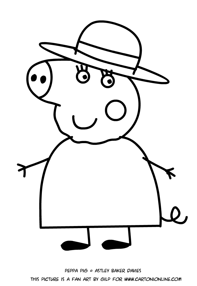 Desenho de Vov Pig