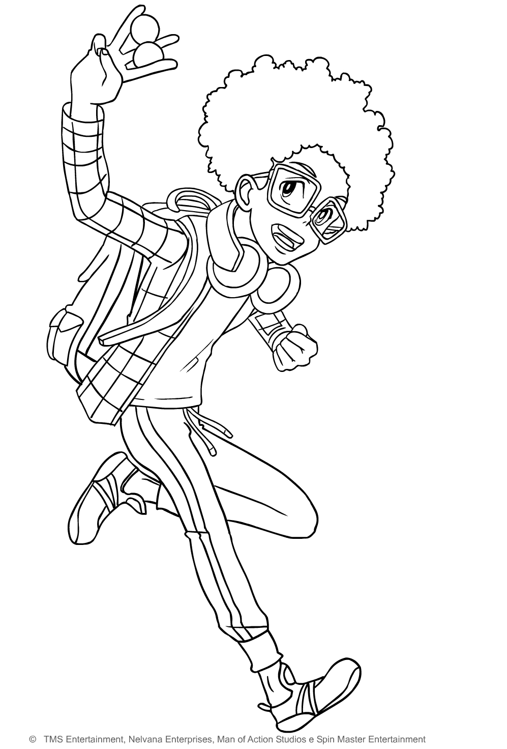 Wynton Styles from Bakugan Battle Planet coloring page