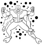 Disegno dell'alieno 2x2 , dalle quattro braccia