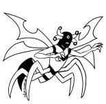 Disegno dell'alieno Pungiglione (Stinkfly) simile ad una vespa