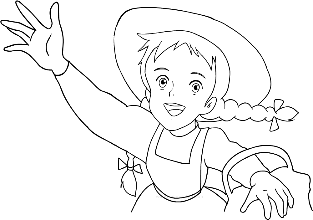Drawing Anne of Green Gables coloring pages printable for kids