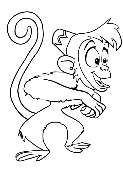 abu from aladdin coloring pages - photo #14