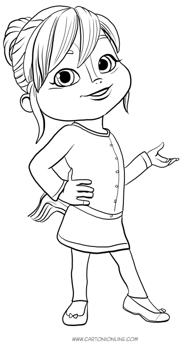  Brittany coloring page to print