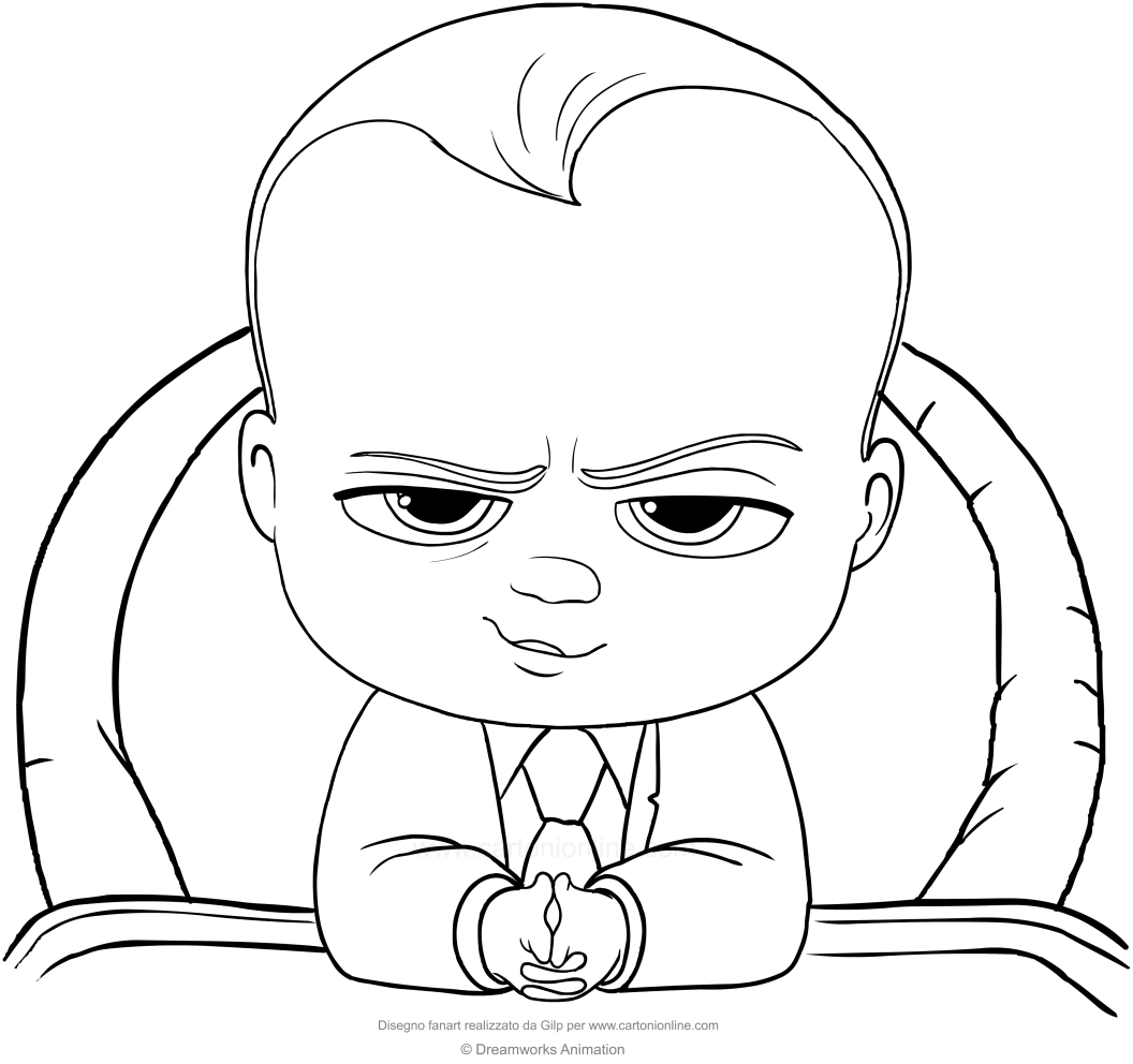 Boss Baby Coloring Page To Print