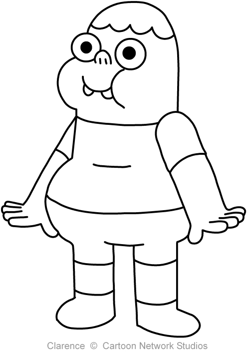  Clarence coloring page to print