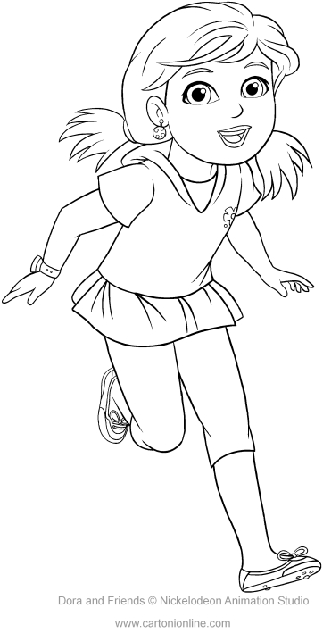  Alana of Dora and Friends coloring page to print
