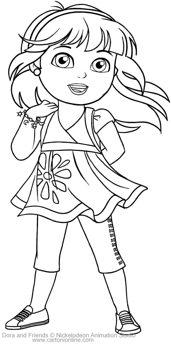  Alana of Dora and Friends coloring page to print