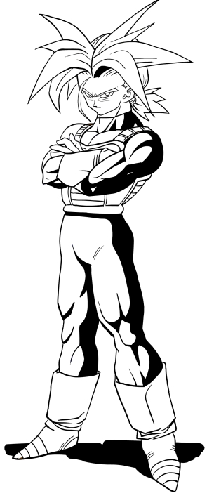 Trunks coloring page - Dragon Ball