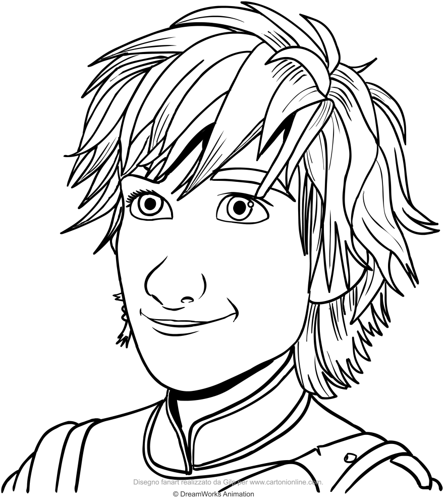  Hiccup in the foreground coloring page to print