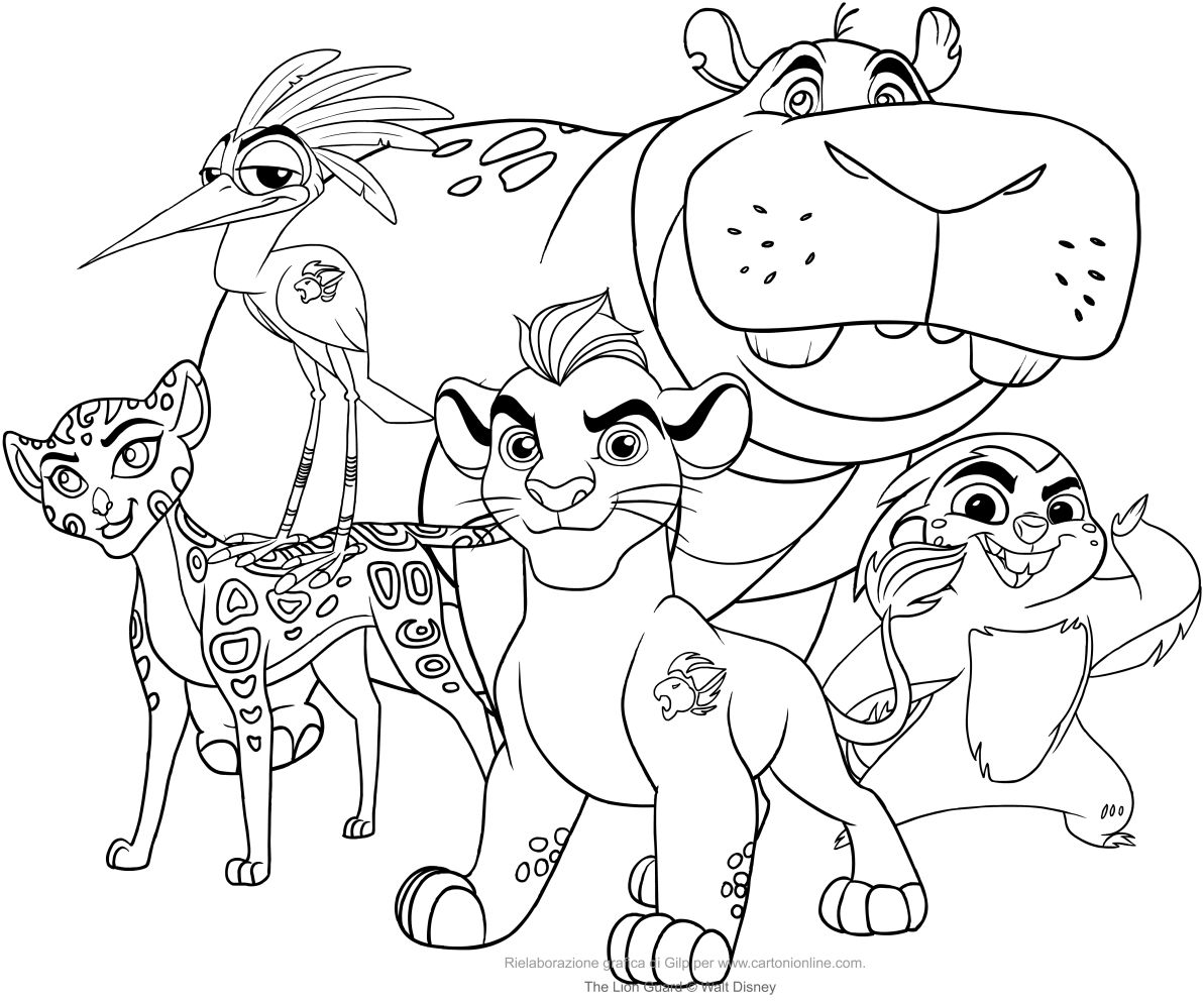 The Lion Guard coloring page