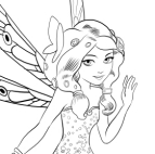 Drawing Mia coloring pages printable for kids
