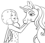 Drawing Mia e Onchao coloring pages printable for kids
