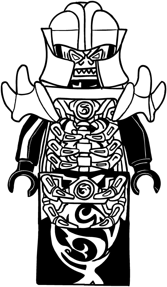 Overlord of Ninjago coloring pages