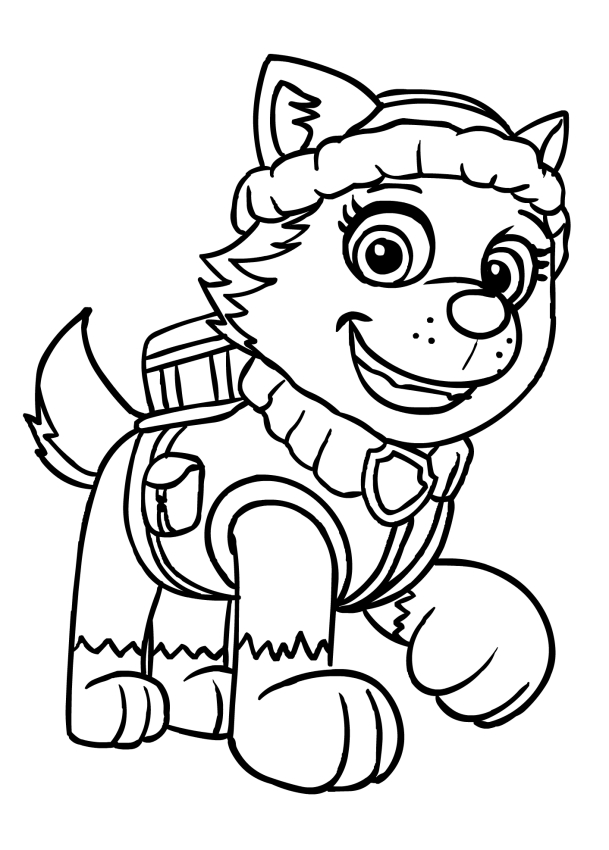 Everest coloring page - Paw Patrol
