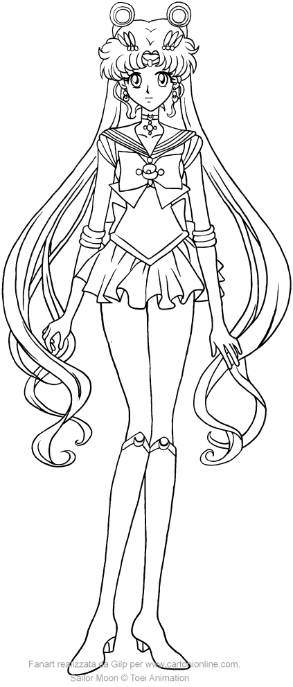  Sailor Moon Crystal coloring page to print