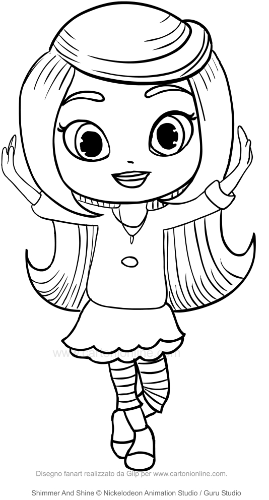 Leah (Shimmer and Shine)coloring page to print