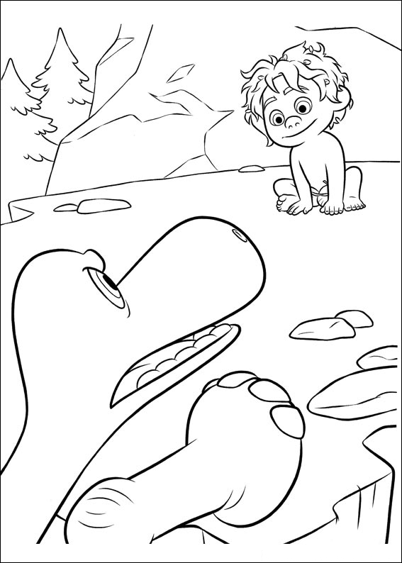 Arlo scolding Spot coloring page to print