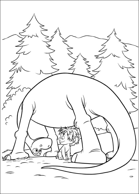 Spot under the belly of Arlo coloring page to print