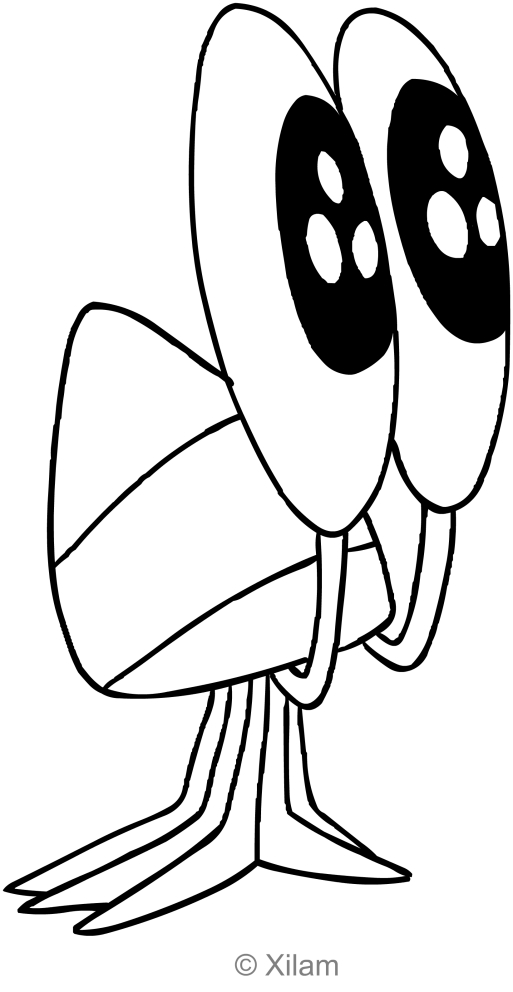 Bernie the hermit crab coloring page to print