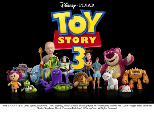 Il gruppo di giocattoli di Toy Story 3