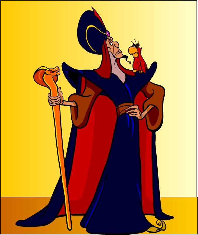 Jafar il malvagio Gran Visir antagonista di Aladdin