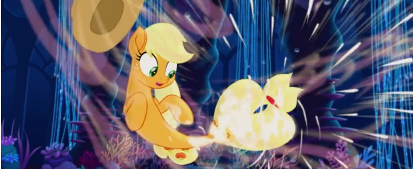 Applejack trasformata in sirena - My Little Pony il film