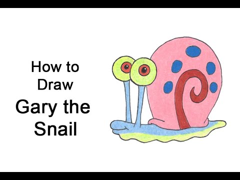 Come disegnare Gary the Snail da Spongebob Squarepants