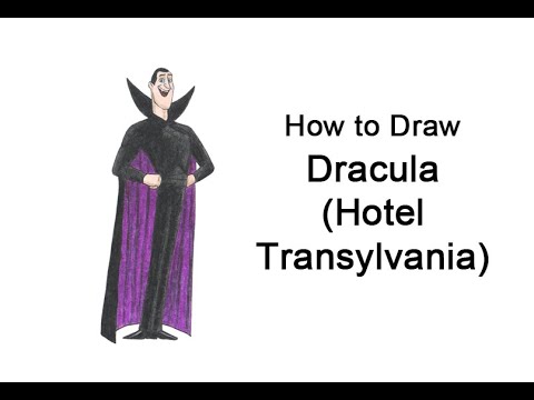 Come disegnare Dracula da Hotel Transylvania