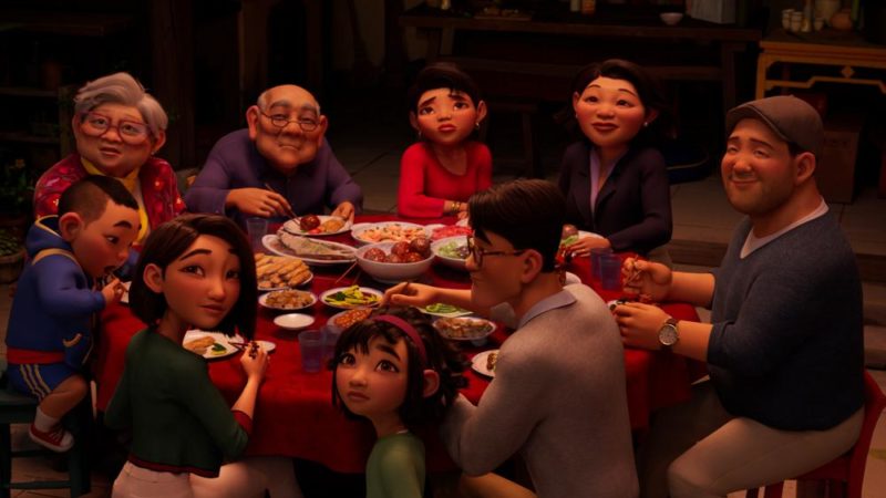 Netflix pubblica un video clip per la cena in famiglia da “Over the Moon”