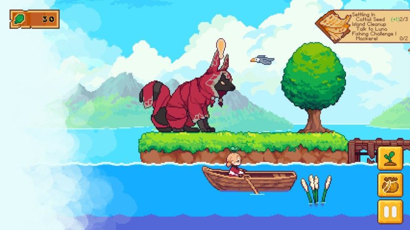 Il videogioco Luna’s Fishing Garden dedicato alla pesca e al giardinaggio