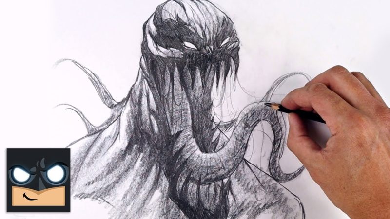 Come disegnare Anti Venom |  Tutorial di disegno passo dopo passo