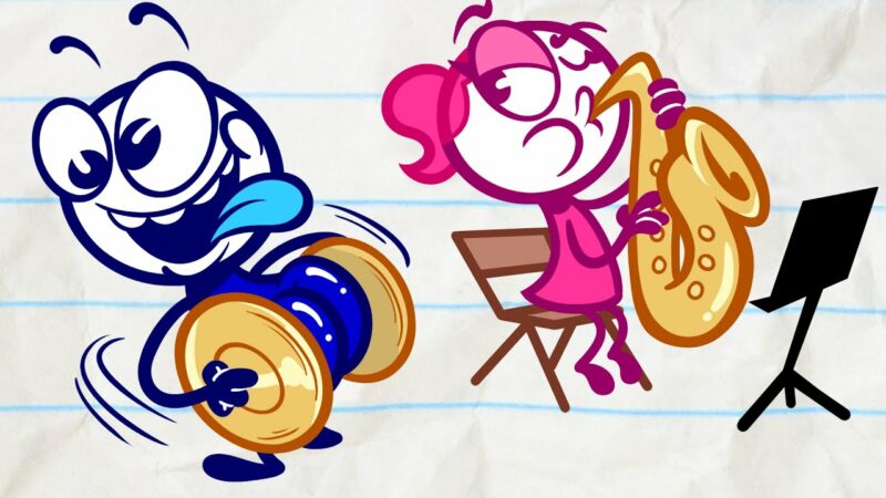 “A Cymbal Plan” Pencilmate e Pencilmiss Suonano la PIÙ GRANDE sinfonia!  |  Cartoni animati con matita!
 – Guarda il video di Pencilmate