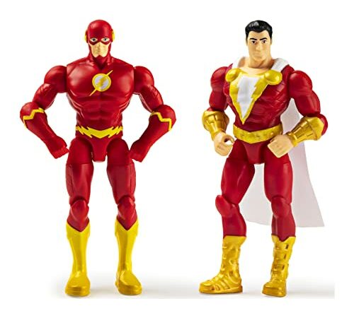 DC Comics 4-Inch Action Figure 2-Pack: The Flash and Shazam Adventure Set