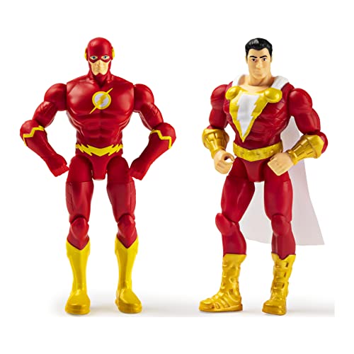 DC Comics 4-Inch Action Figure 2-Pack: The Flash and Shazam Adventure Set