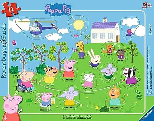 Puzzle Peppa Pig con cornice: divertimento per i più piccoli