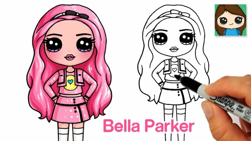 Come disegnare la bambola di Bella Parker delle Rainbow High Fashion