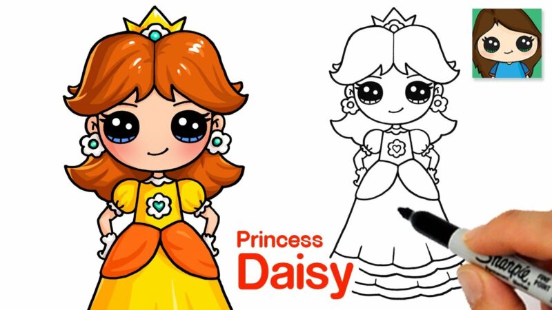 Come disegnare la principessa Daisy |  SuperMario