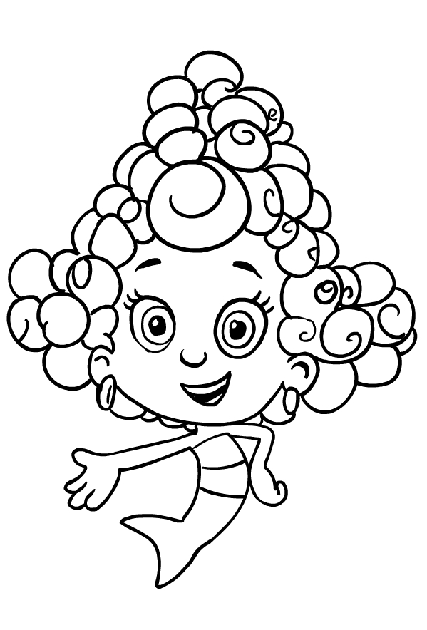 Desenho de Deema de os Bubble Guppies para impresso e colorir