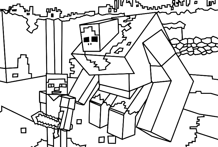 ▷ Desenhos de Minecraft para colorir