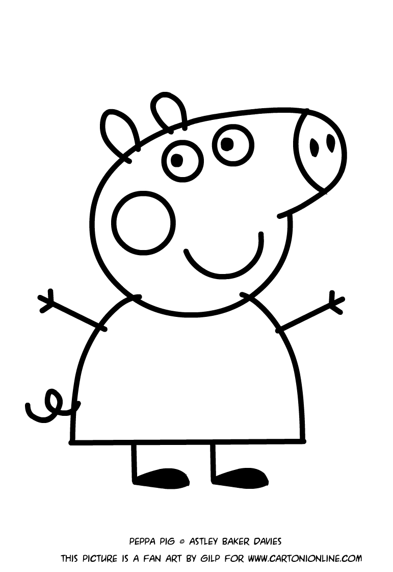 desenho de desenhar da peppa pig