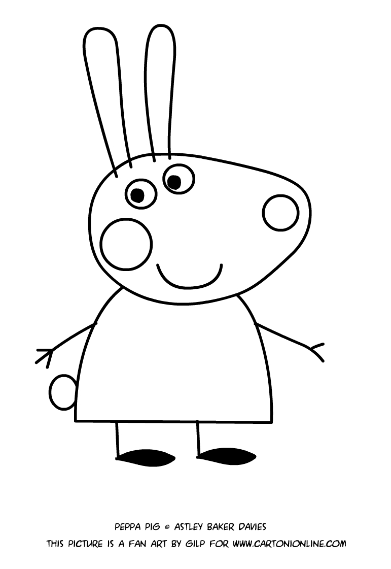 🥕🐰 DESENHANDO REBECA COELHA, COMO DESENHAR UM COELHO, PEPPA PIG  PORTUGUES