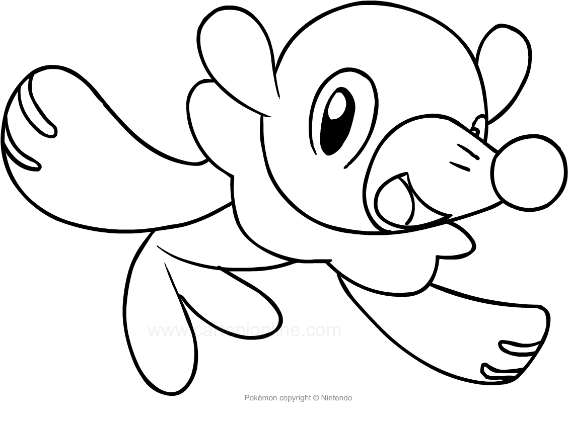 Desenhos de Pokémon Popplio - Como desenhar Pokémon Popplio passo