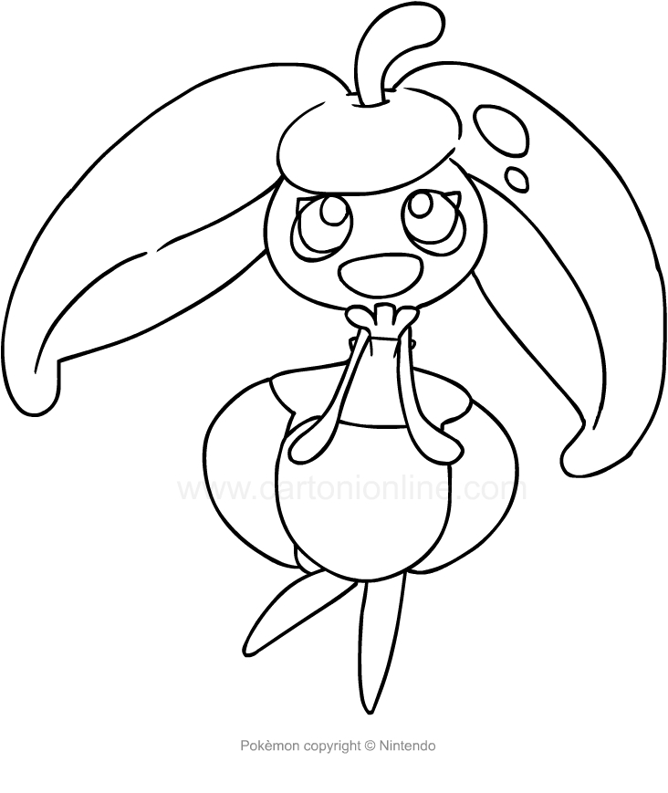 Desenho de Steenee dos Pokemon para impresso e colorir