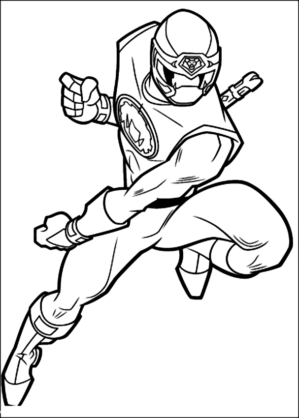 Desenho de Power Ranger Nero dei Power Rangers para impresso e colorir