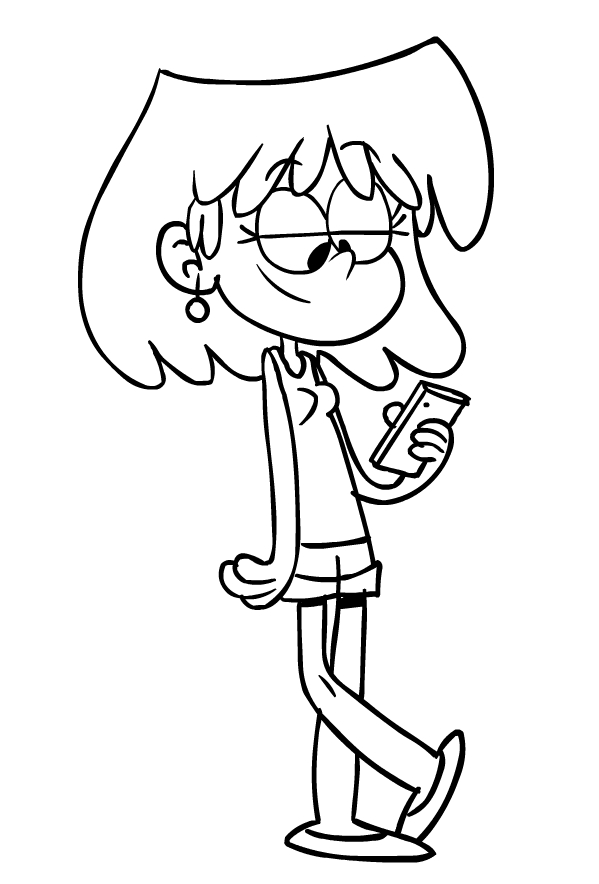 Coloriage De Lori Loud Di The Loud House